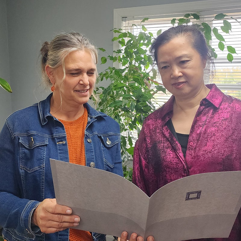 reviewing papers with tenant