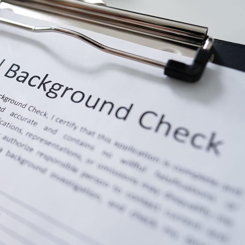 background check