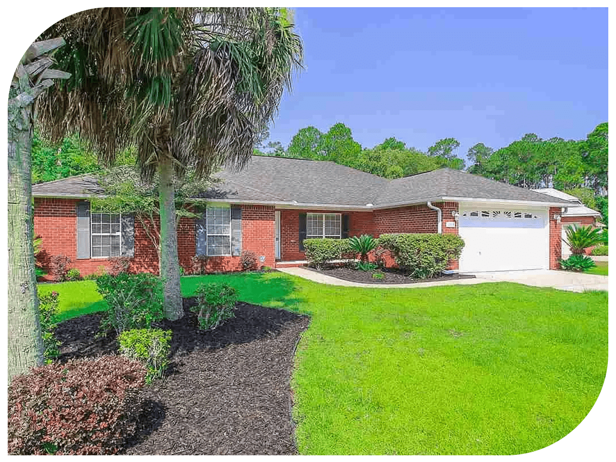front of rental home