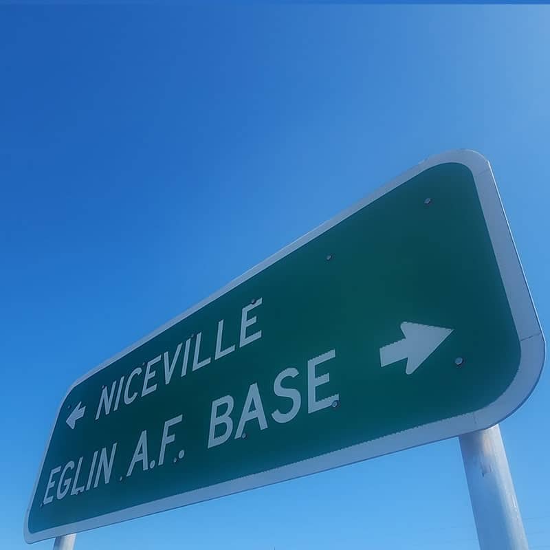 niceville eglin air force base sign