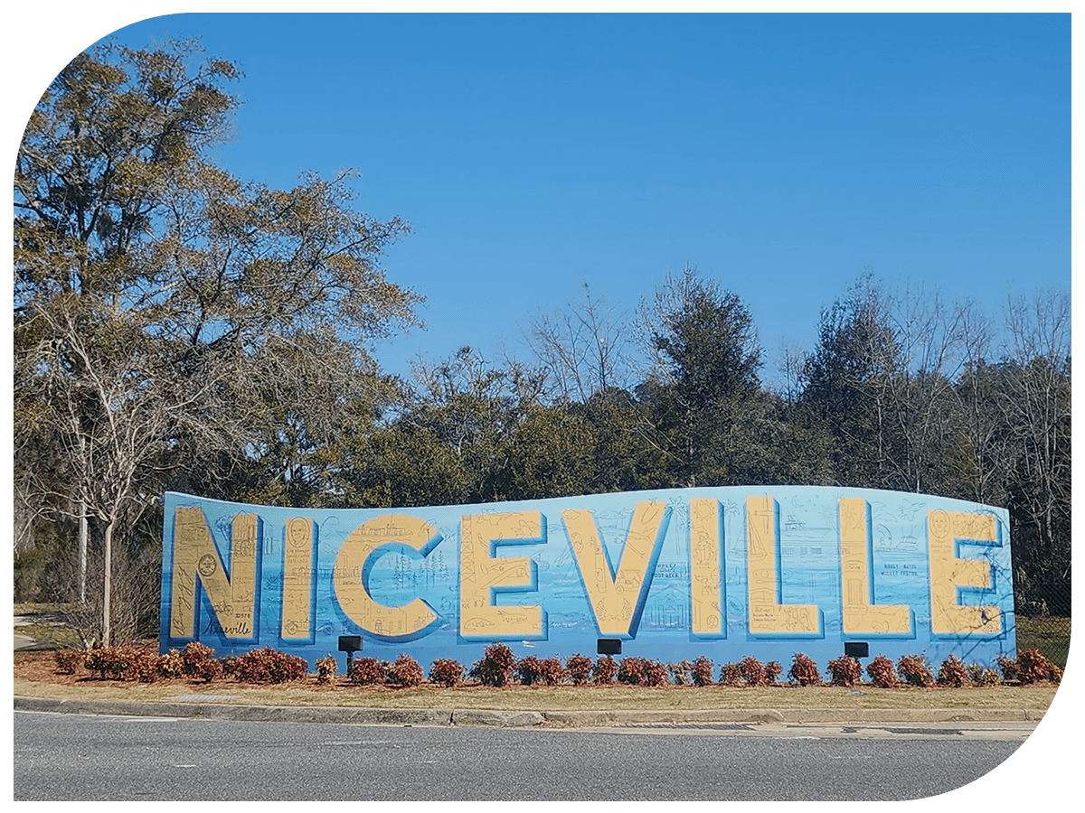 niceville town sign